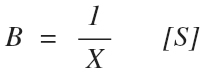 Susceptance is the opposite of reactance