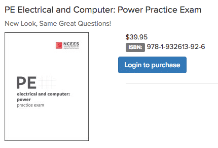 NCEES Power PE practice sample exam