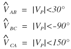 Delta Phase Voltage equations