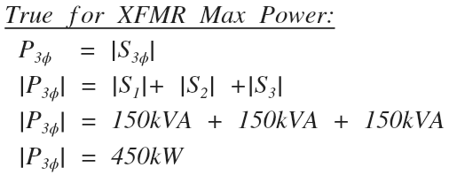Delta transformer max power check work