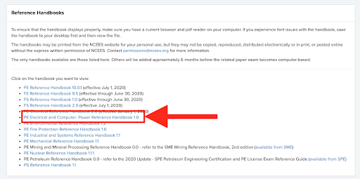 electrical power reference handbook cbt pe exam